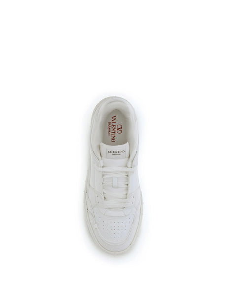 Valentino Garavani Low Top Freedots Sneakers - White/White/White/White
