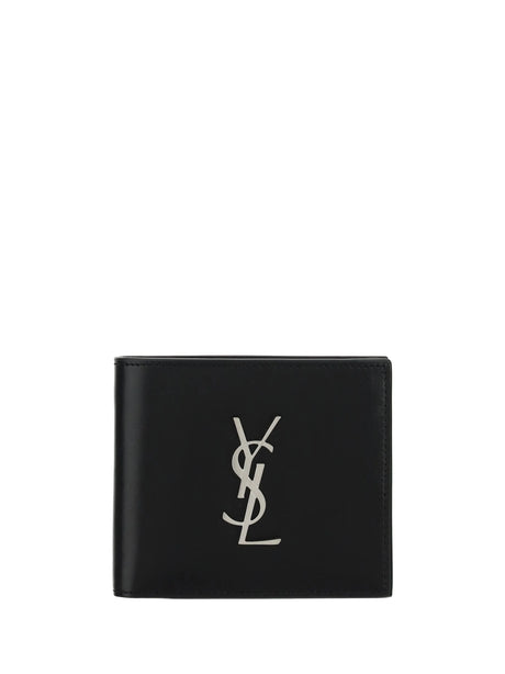 Saint Laurent Leather Wallet - Black