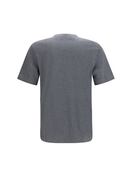 Brunello Cucinelli Cotton printed T-shirt - Piombo+Antracite+174