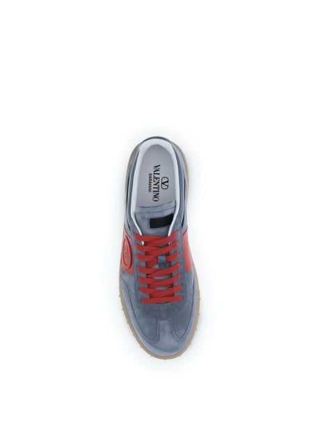 Valentino Garavani Upvillage Sneakers - Grey-Coral Red/Black-Grey/Black/Ambra