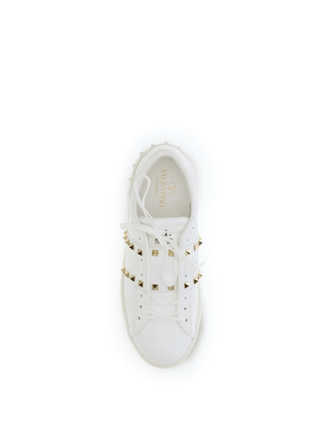 Valentino Garavani Rockstud Untitled Sneakers - White/White