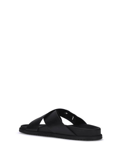 Dolce & Gabbana Leather Sandals - Black