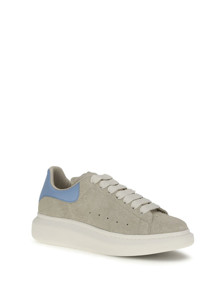 Alexander Mcqueen Oversized suede Sneakers - Natural/Sky Blue