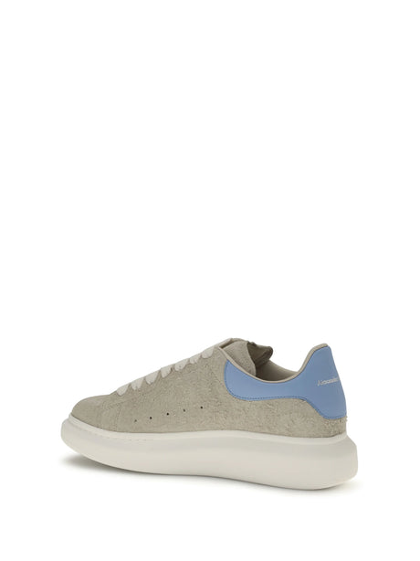 Alexander Mcqueen Oversized suede Sneakers - Natural/Sky Blue