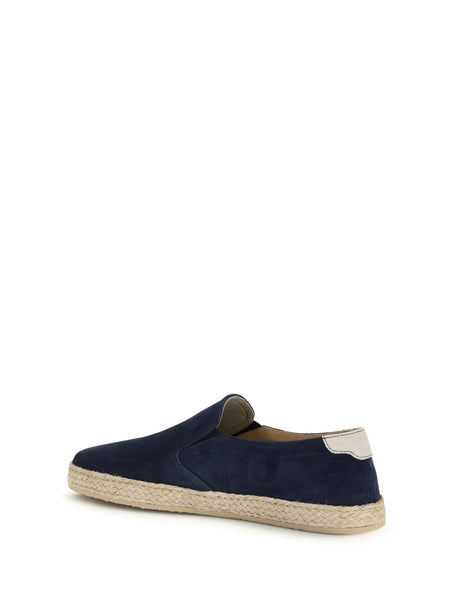 Brunello Cucinelli Suede Sneakers - Midnight+Lamb