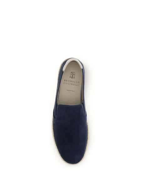 Brunello Cucinelli Suede Sneakers - Midnight+Lamb