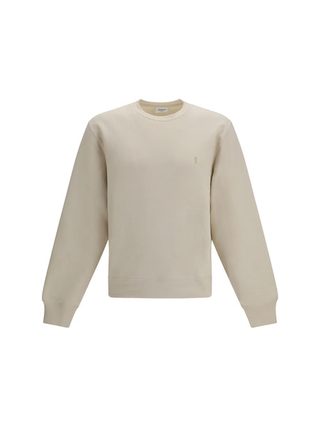 Saint Laurent Sweatshirt with embroidered Cassandre logo - Maize