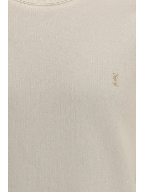 Saint Laurent Sweatshirt with embroidered Cassandre logo - Maize