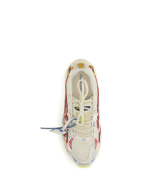 Off-White Be Right Back Sneakers - Royal Blue - Brick Red