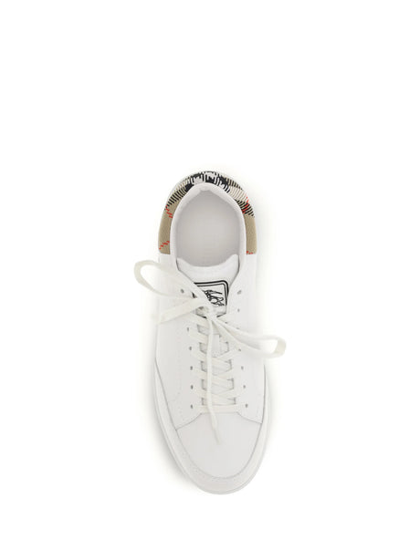 Burberry Low-Top Sneakers - P. White/Sand Ip Chk