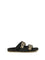 Burberry Check suede Urchin Sandals - Black