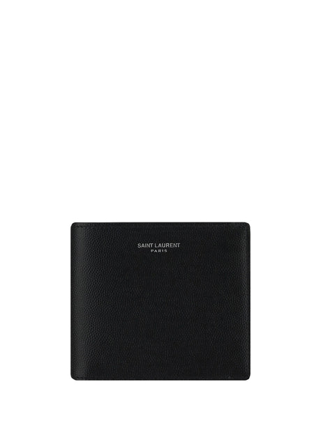 Saint Laurent Leather Wallet - Black