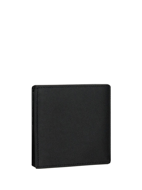Saint Laurent Leather Wallet - Black