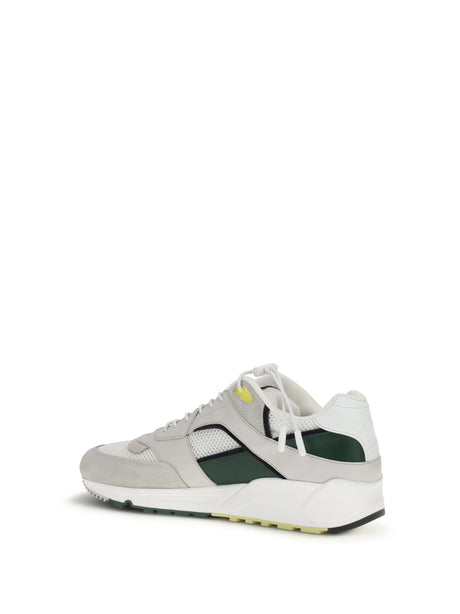 Saint Laurent Smooth leather and suede Bump Sneakers - Ivory