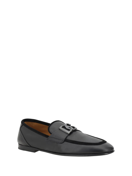 Dolce & Gabbana Leather Loafers - Black
