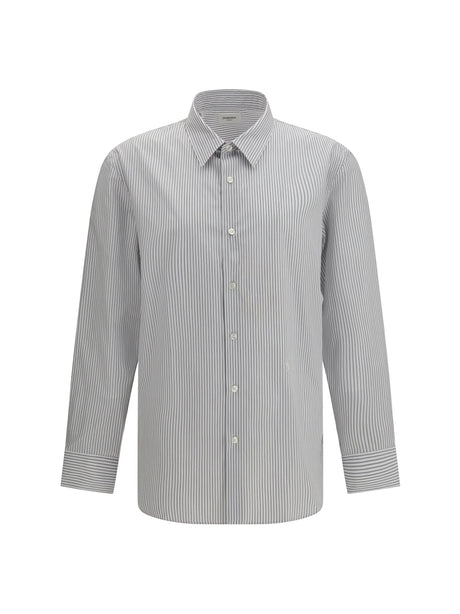 Saint Laurent Striped Shirt with button fastening - Beige