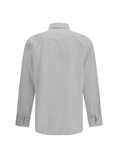 Saint Laurent Striped Shirt with button fastening - Beige