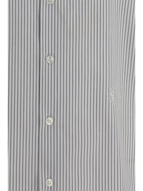 Saint Laurent Striped Shirt with button fastening - Beige