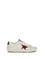 Golden Goose Leather Super Star Sneakers - White/Red/Platinum