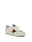 Golden Goose Leather Super Star Sneakers - White/Red/Platinum