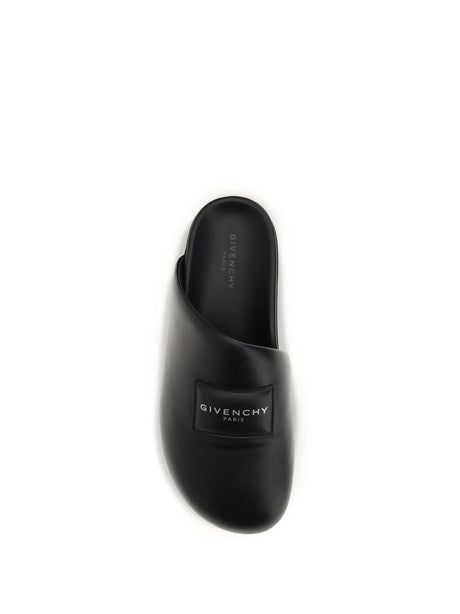Givenchy Leather Mules - Black