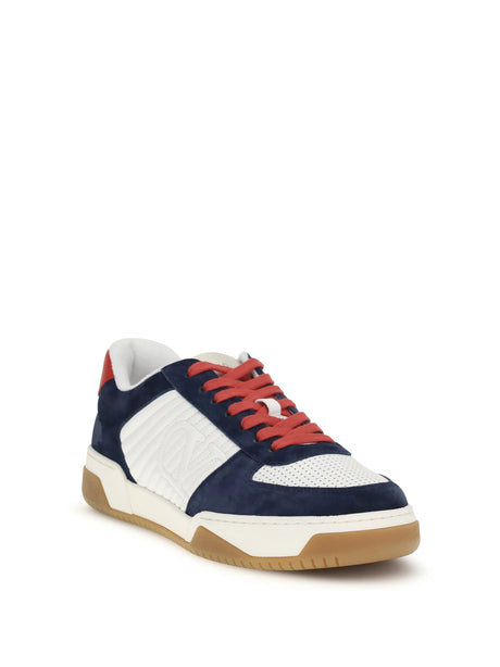 Valentino Garavani Sparry Sneakers - Dark Bluette/Bia/Coral Red-Bia/Bia/Iv-Am