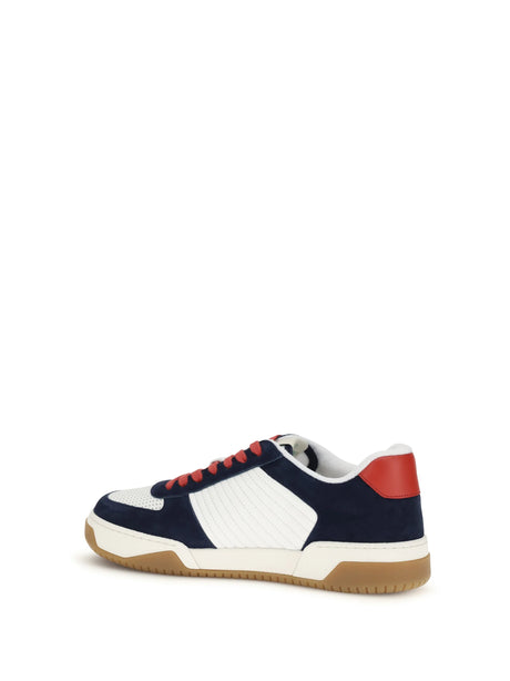 Valentino Garavani Sparry Sneakers - Dark Bluette/Bia/Coral Red-Bia/Bia/Iv-Am