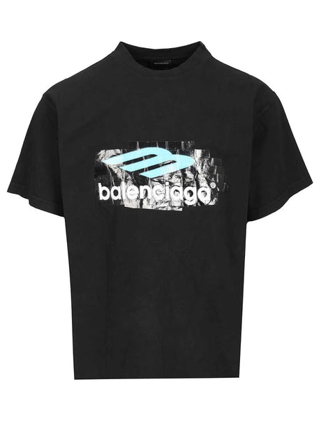 Balenciaga Oversized T-Shirt - Blue