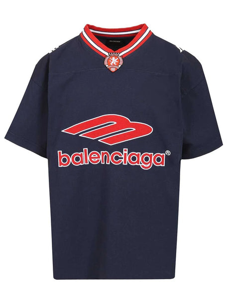 Balenciaga 3b Football T-Shirt - Blue