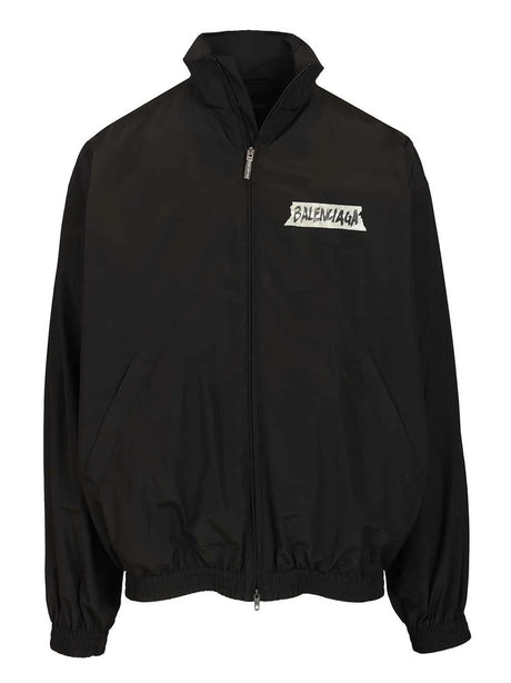 Balenciaga Masking Tape Tracksuit Jacket - Black