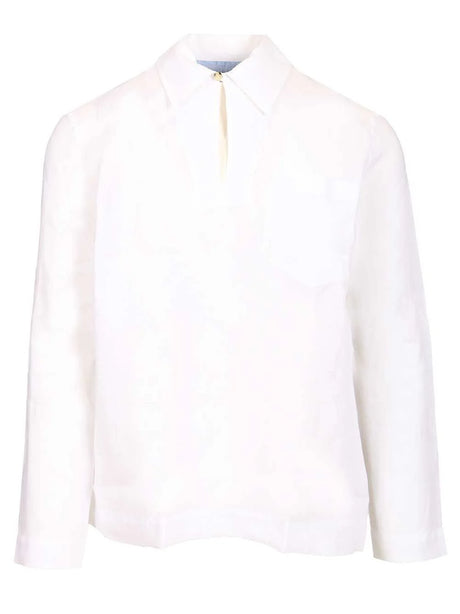 Paul Smith Linen Polo Shirt - White