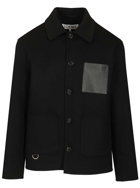 Loewe Wool And Cashmere Workwear Jacket - Black