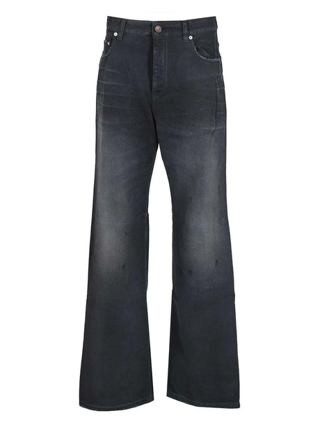 Balenciaga Regular DéLavé Jeans - Blue