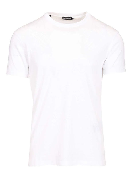 Tom Ford Perforated Ribbed T-Shirt - White