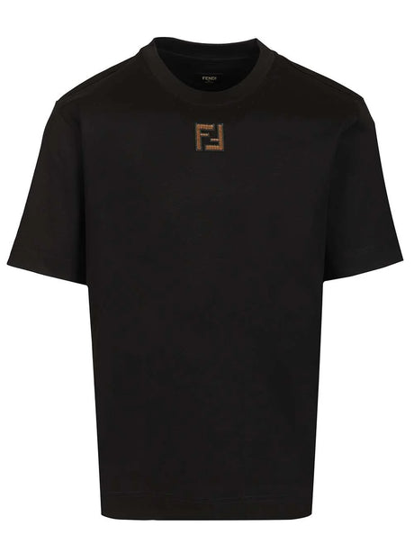 Fendi Regular Fit T-Shirt - Black