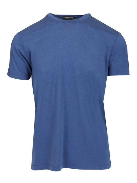 Tom Ford Crew Neck T-Shirt - Blue