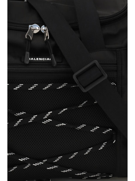 Balenciaga Hyke Gym Shoulder Bag - Black/White