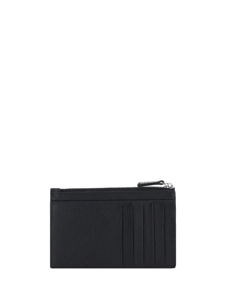 Balenciaga Leather Cardholder - Black / White