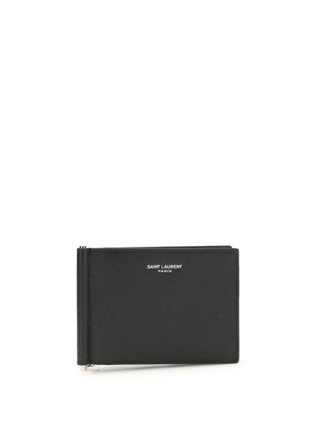 Saint Laurent Leather Wallet - Black