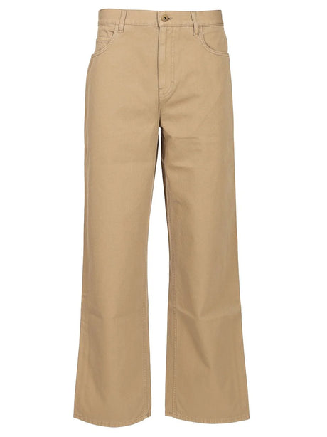 Burberry Cotton Trousers - Brown