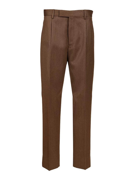 Zegna Wool Trousers - Brown