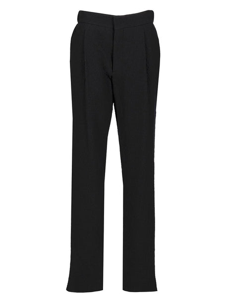 Giorgio Armani Stretch Wool Single-Pant Trousers - Blue
