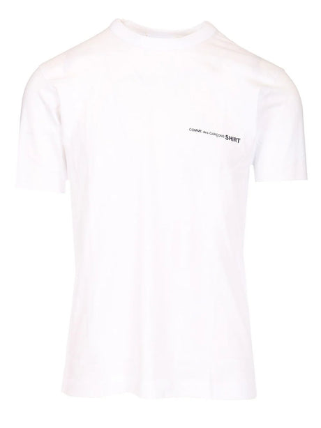 Comme Des Garcons Shirt Cotton Jersey T-Shirt - White