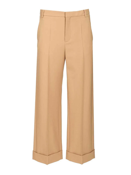 Valentino Garavani Valentino Wool Trousers - Beige