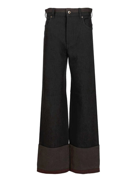 Loewe Jeans With Cuffs - Black