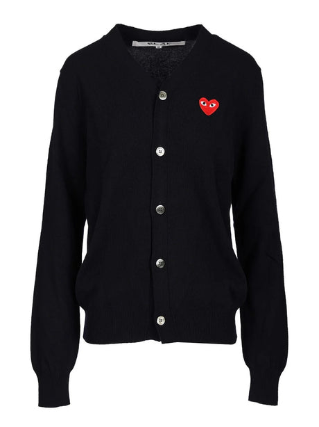 Comme Des Garcons Play Wool Cardigan - Blue