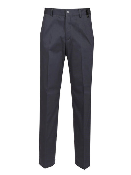 Fendi Gabardine Cigarette Pants - Blue
