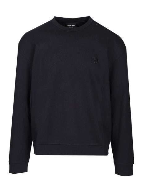 Giorgio Armani Cashmere Cotton Sweatshirt - Blue