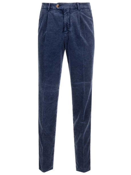 Brunello Cucinelli Blue Velvet Trousers