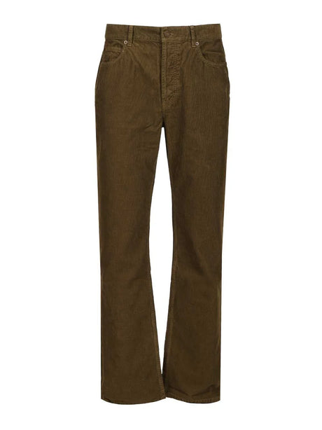 Saint Laurent Corduroy Trousers - Green